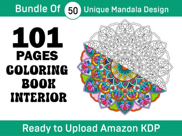 101 Pages Mandala KDP Interior Vol-9: A Ready-to-Upload Colouring Book Interior for Stress Relief, Creativity & Passive Income