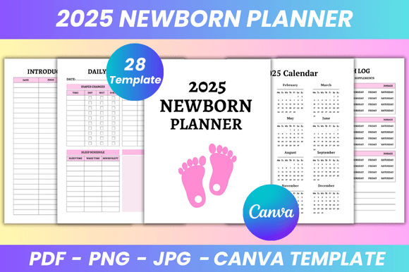 2025 Newborn Planner Canva KDP Interior
