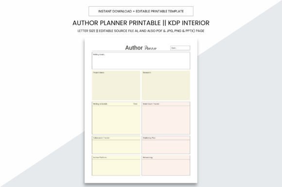 Author Planner Page Kdp Interior: Your All-in-One Planning Hub for Writing, Publishing, and Beyond