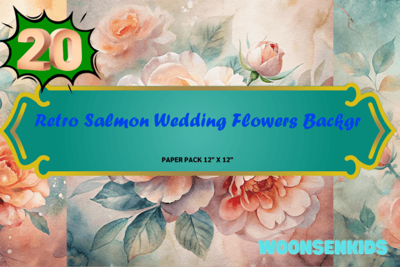 Best Retro Salmon Wedding Flowers Background