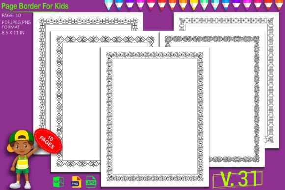Border Kdp Interior for Worksheets