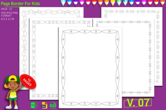 Border Worksheet Pages Kdp Interior