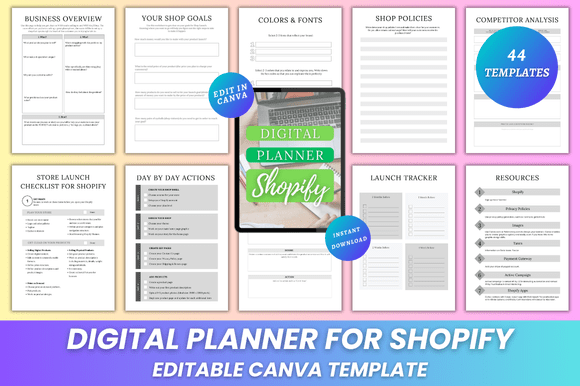 Digital Planner for Shopify Canva KDP Interior