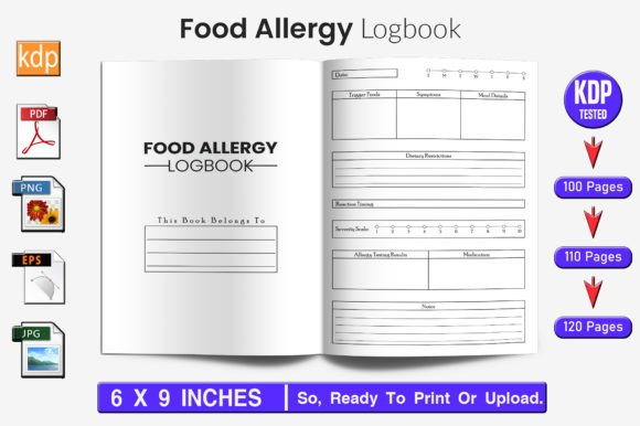 Food Allergy Log Book KDP Interior