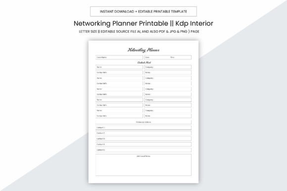 Networking Planner Kdp Interior