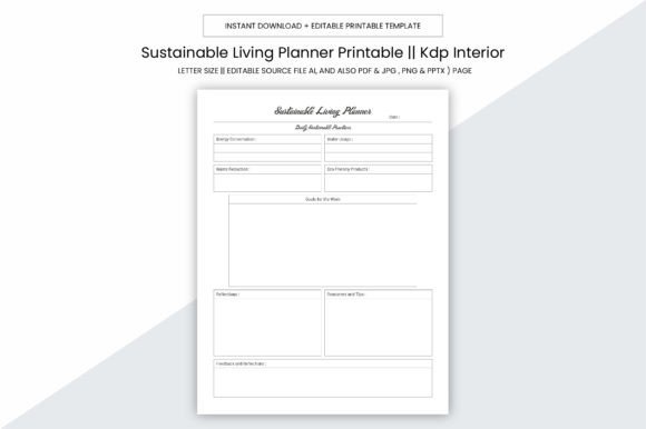 Sustainable Living Planner Kdp Interior
